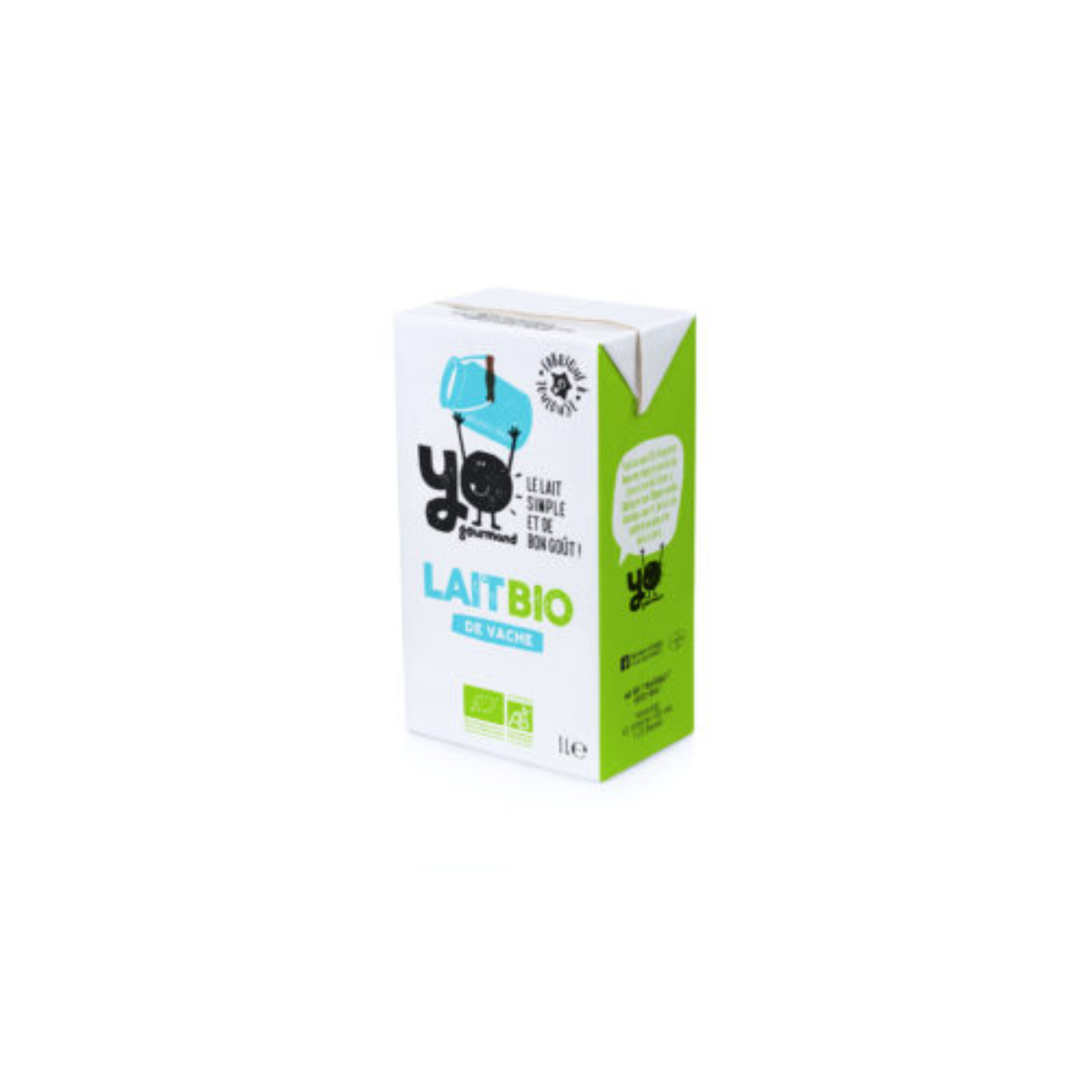 Lait BIO UHT 1/2 ecreme 1L