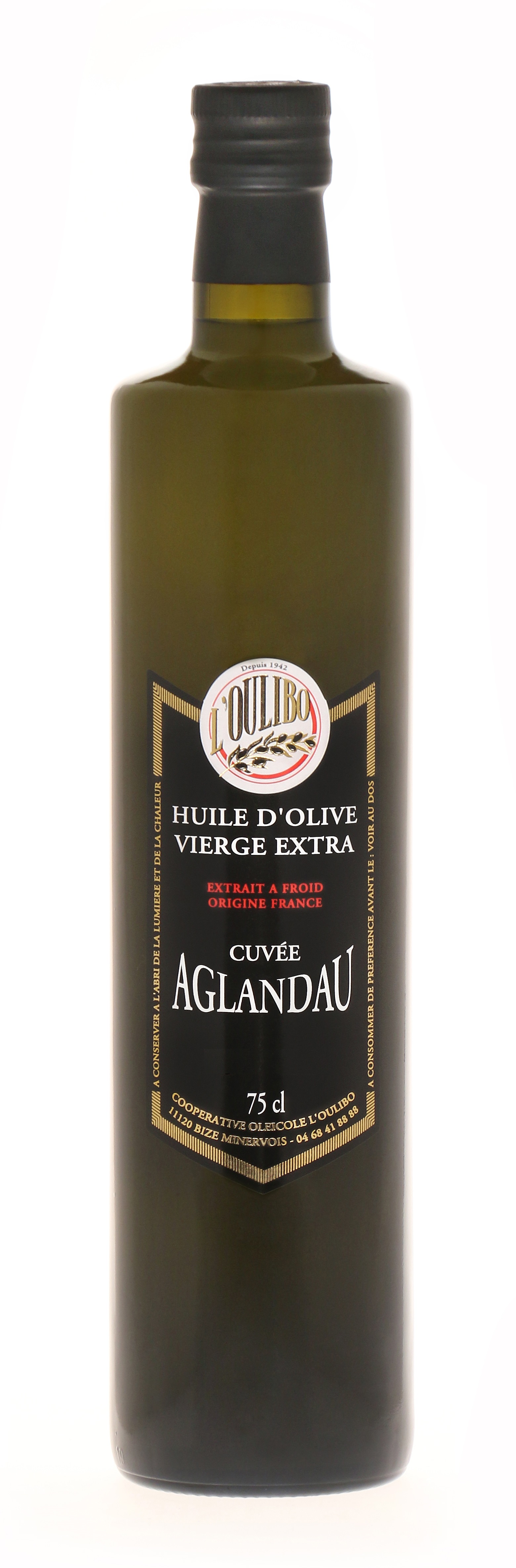 Huile d'olive mono-varietale Aglandau