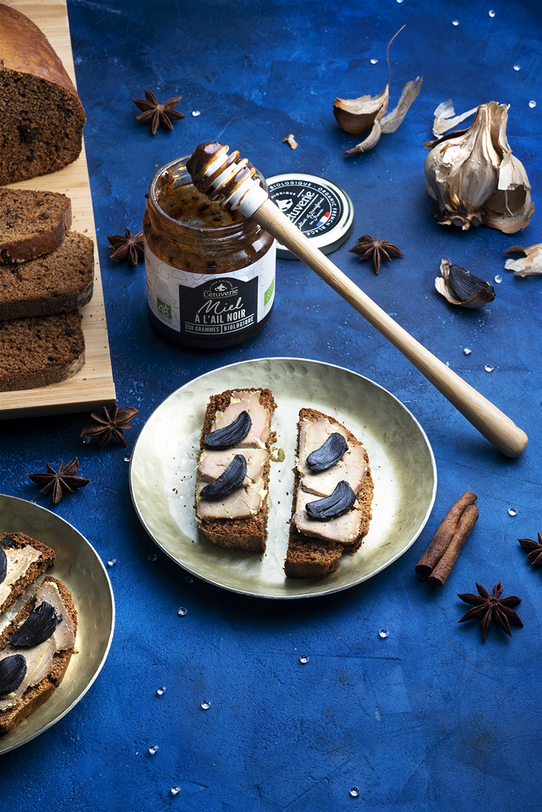 Miel a l'ail noir bio