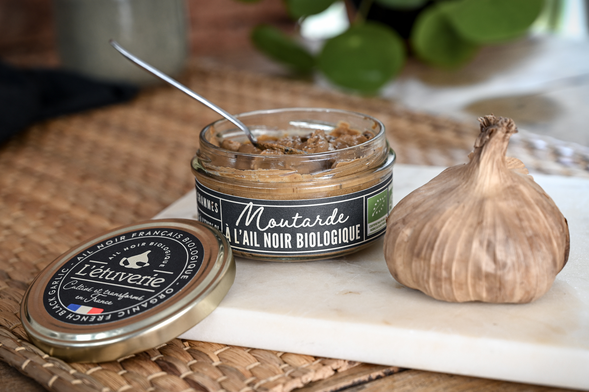 Moutarde a l'ail noir bio