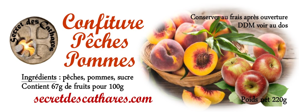 Confiture Peches Pommes