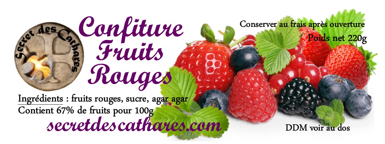 confiture de fruits rouges