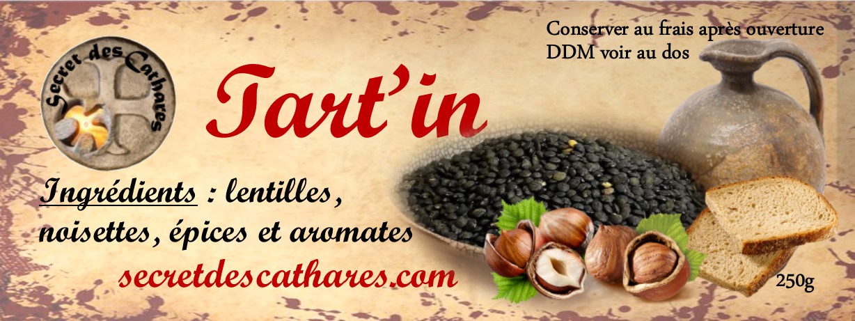 Tart'in tartinade lentilles aux noisettes
