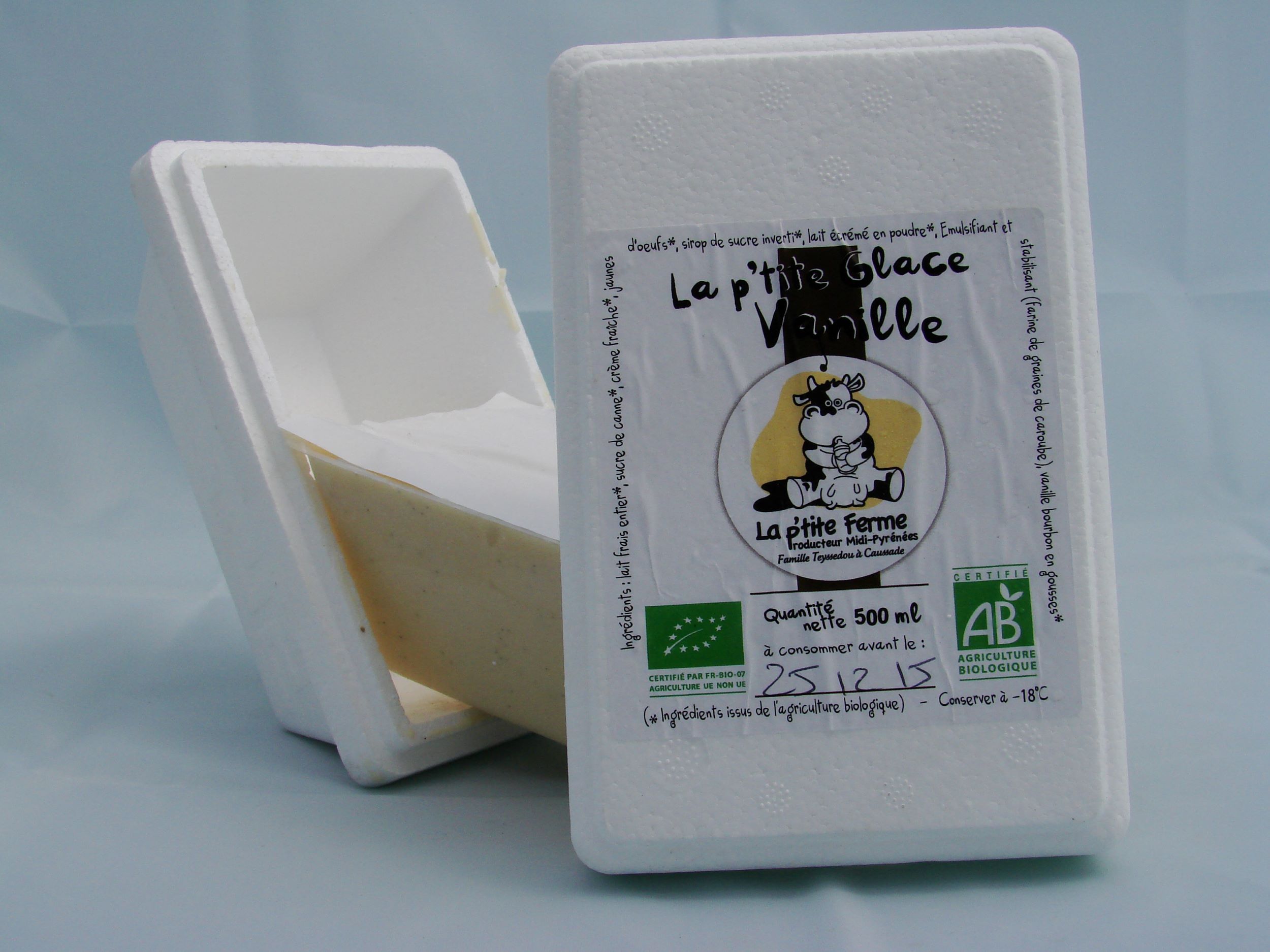 Glace aux oeufs a la vanille en gousses de Madagascar 500ml