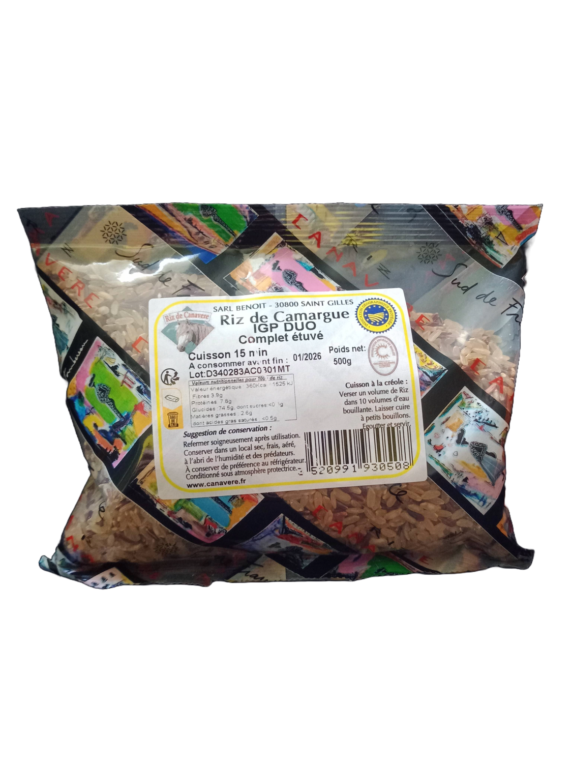 SAC 500 G MT RIZ DE CAMARGUE IGP DUO CUISSON 15 MIN