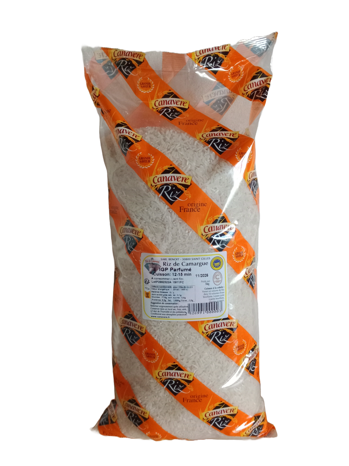 SAC 5 KG RIZ DE CAMARGUE IGP NATURELLEMENT PARFUME