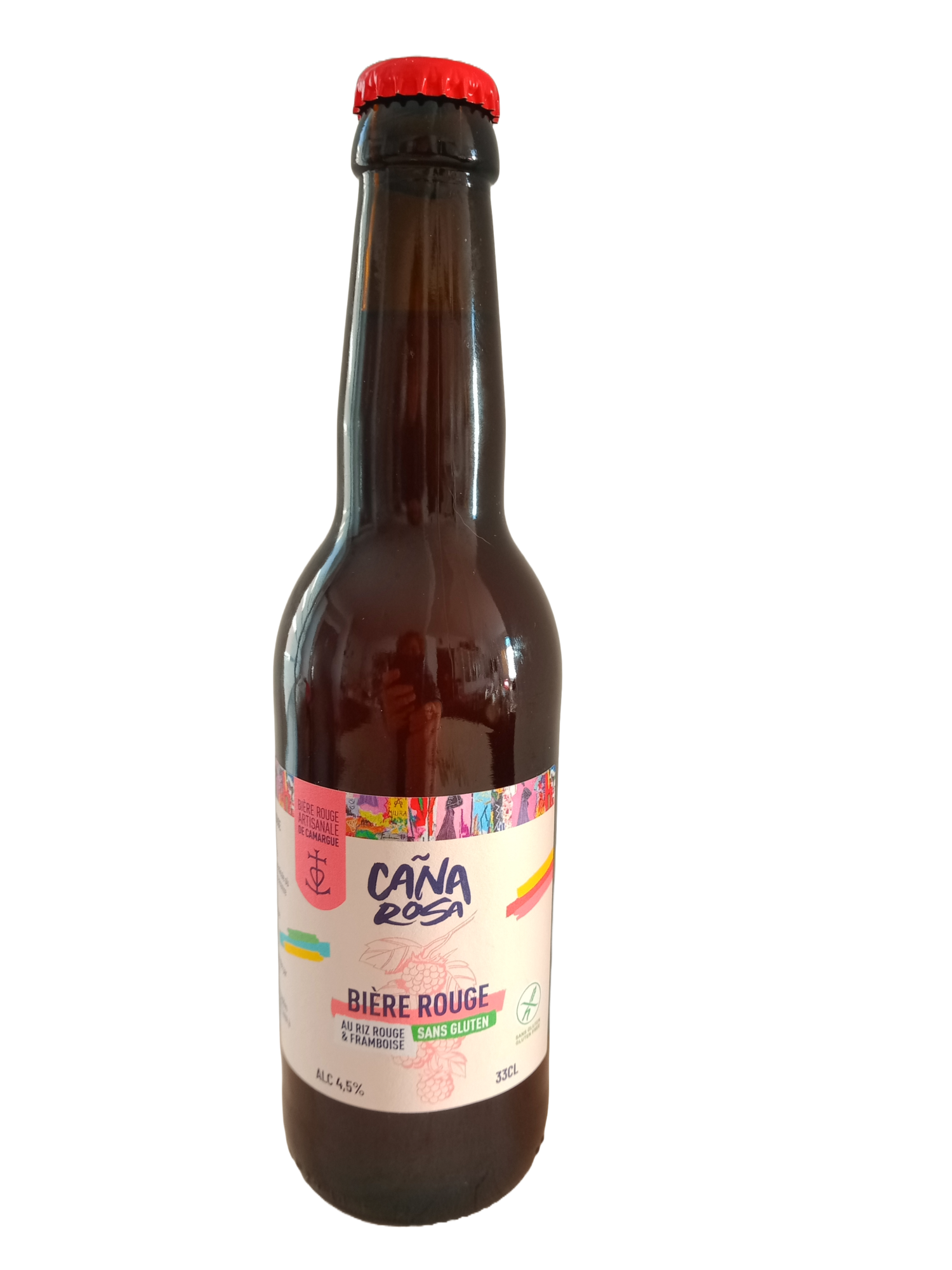 33 CL BIERE BLONDE SANS GLUTEN AU RIZ DE CAMARGUE IGP ROUGE
