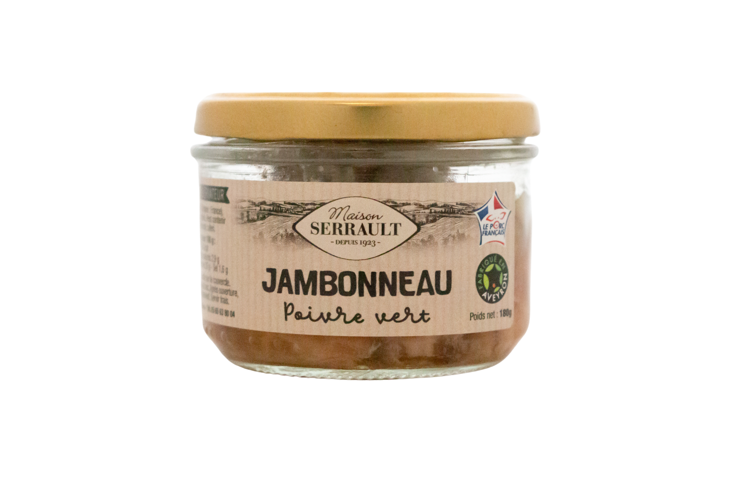 Jambonneau Poivre vert verrine 180g