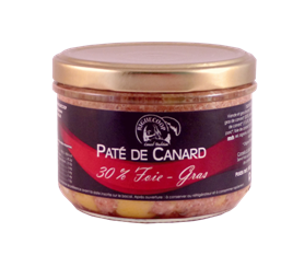 Pate de canard 30% foie gras 180G