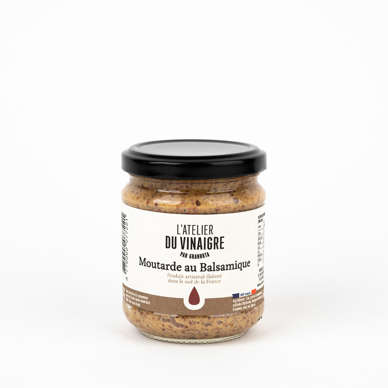 Moutarde à l’ancienne au balsamique 100% Française