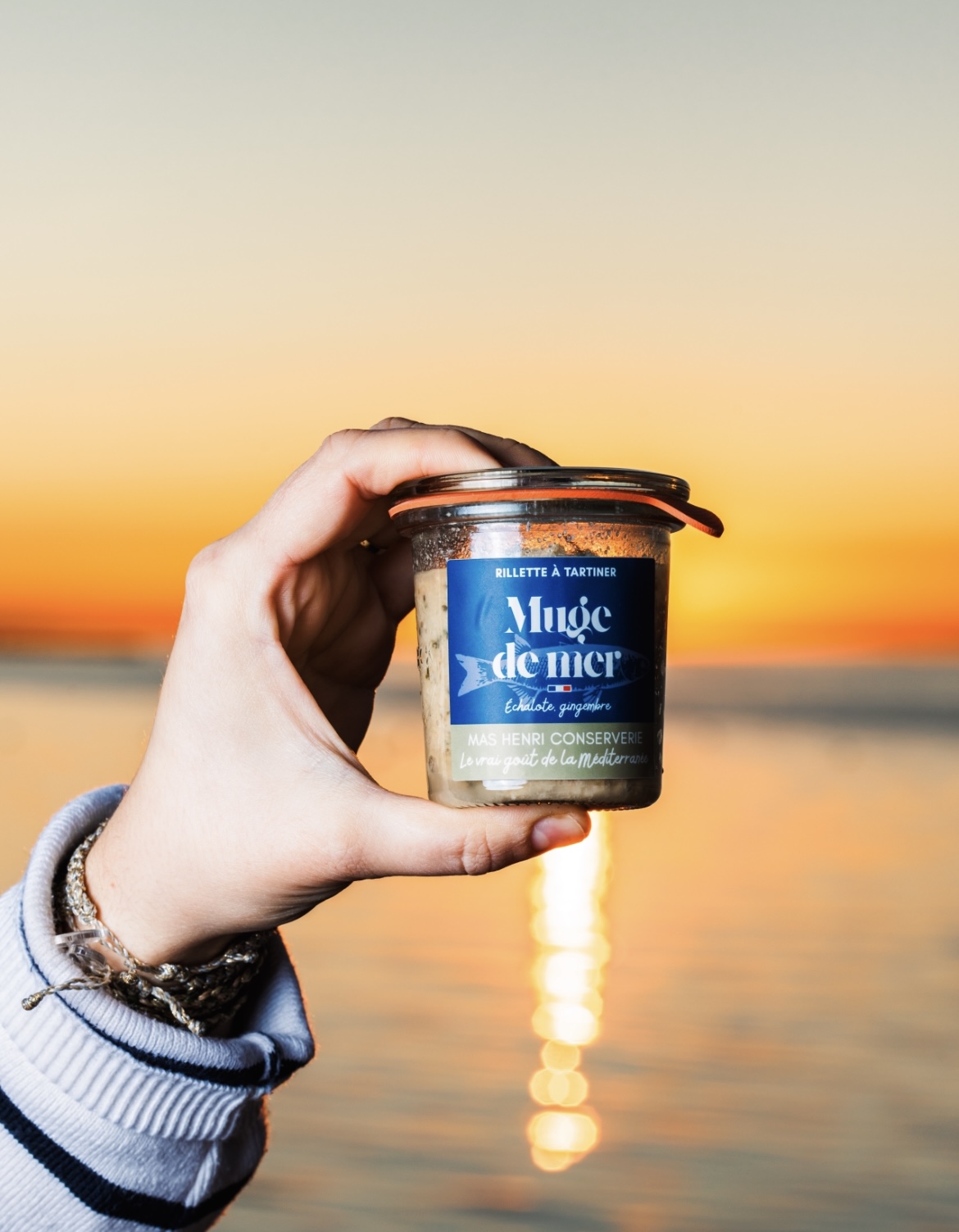 Rillette muge de mer, échalote, gingembre