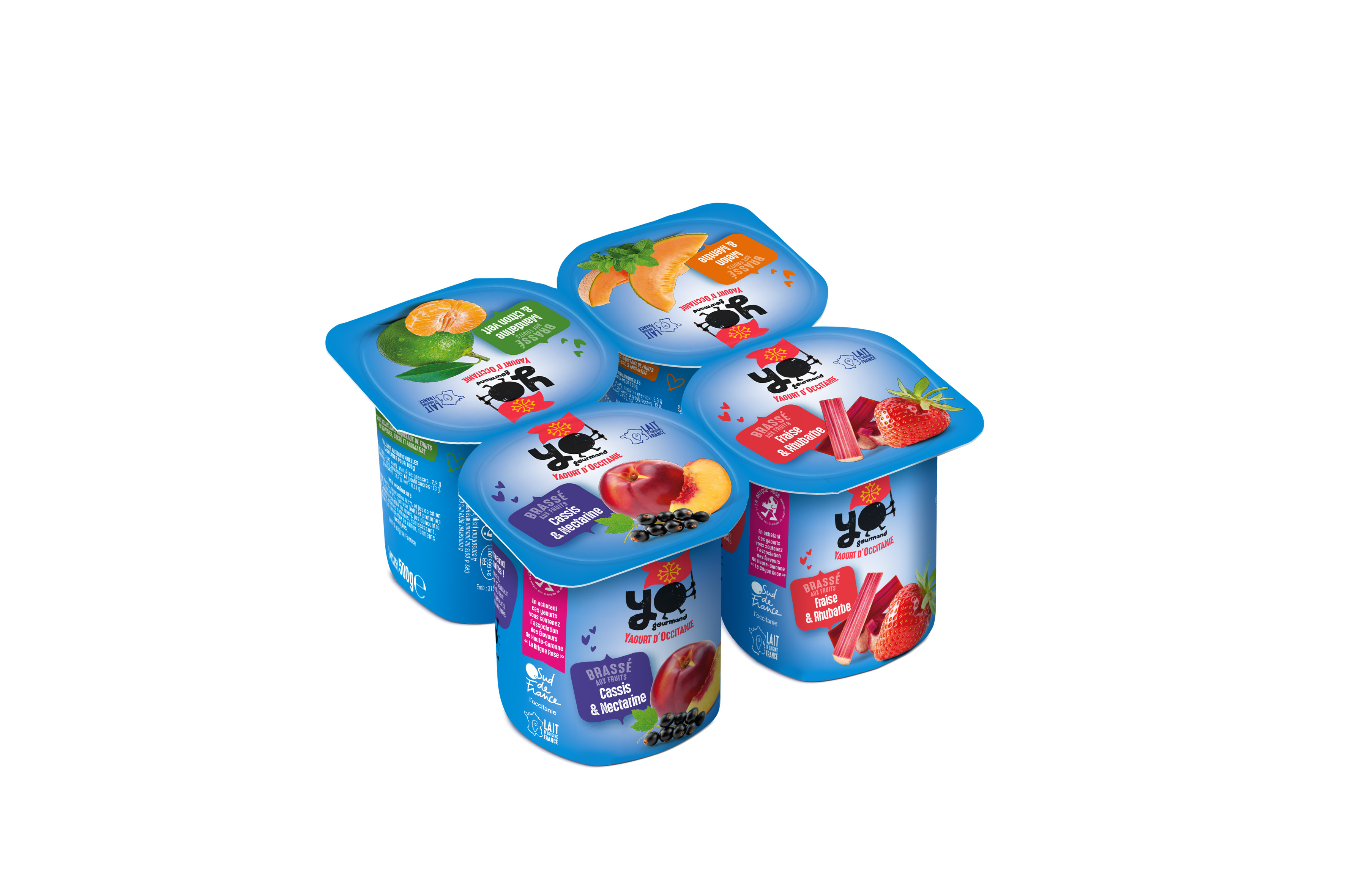 Yaourt YOGOURMAND Brassés Fruités 4 RECETTES 4X125g