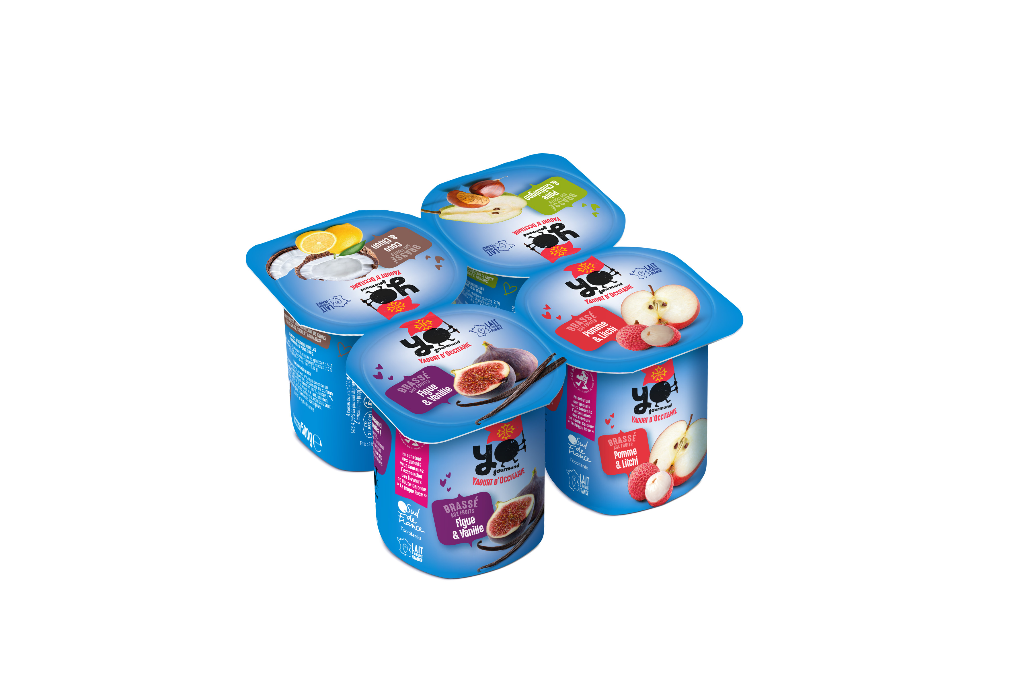 Yaourt YOGOURMAND Brassés Gourmands 4 RECETTES 4X125g