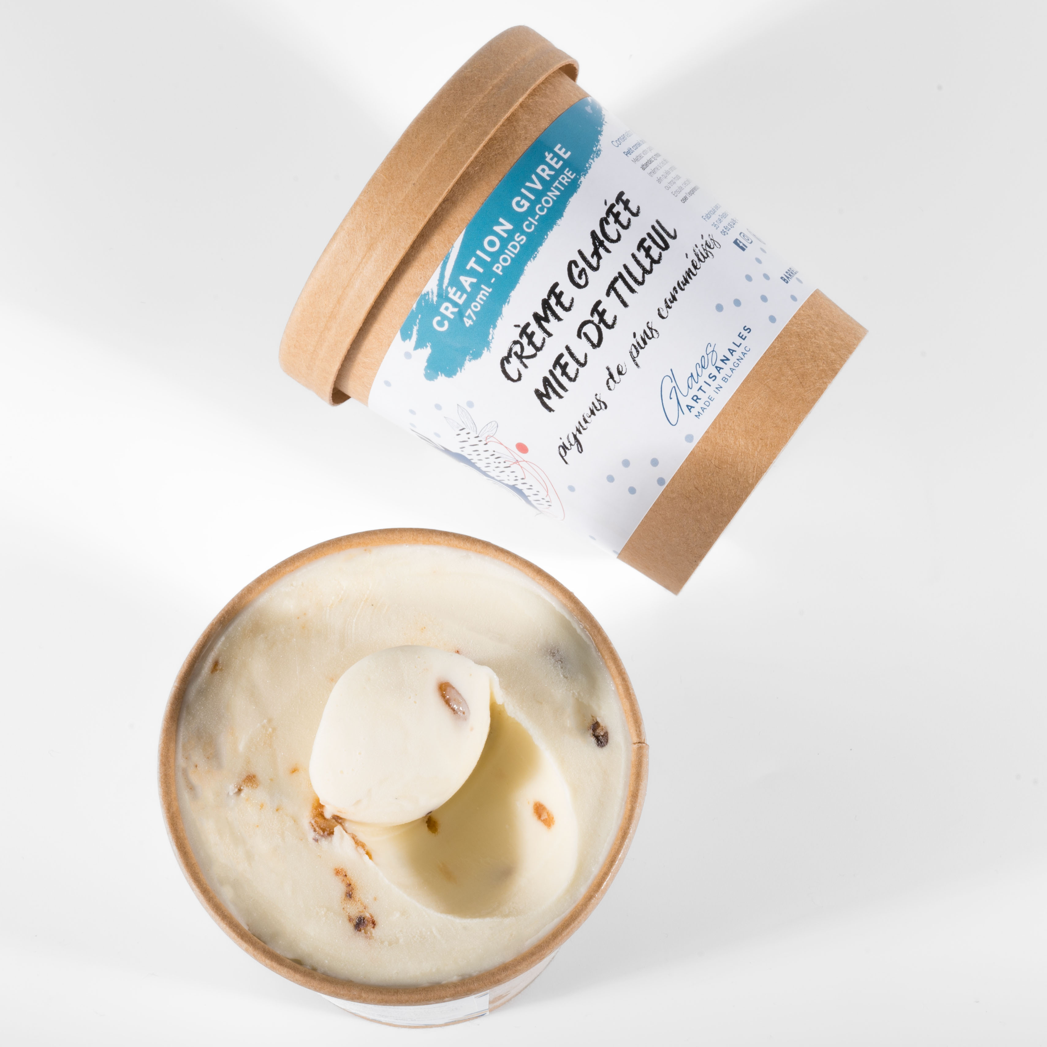 Creme glacee Miel de Tilleul