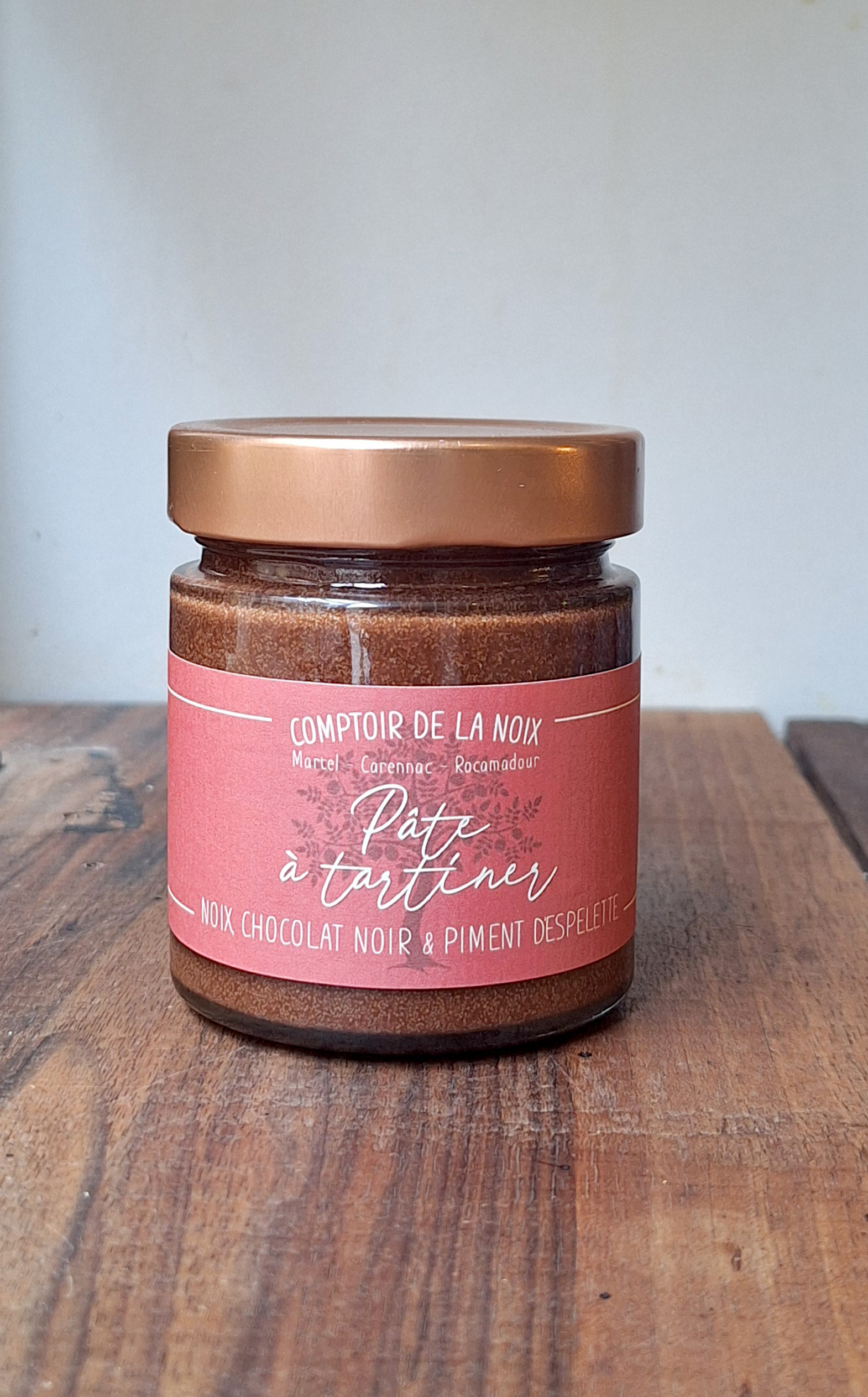 pâte à tartiner NOIX CHOCOLAT NOIR PIMENT D'ESPELETTE