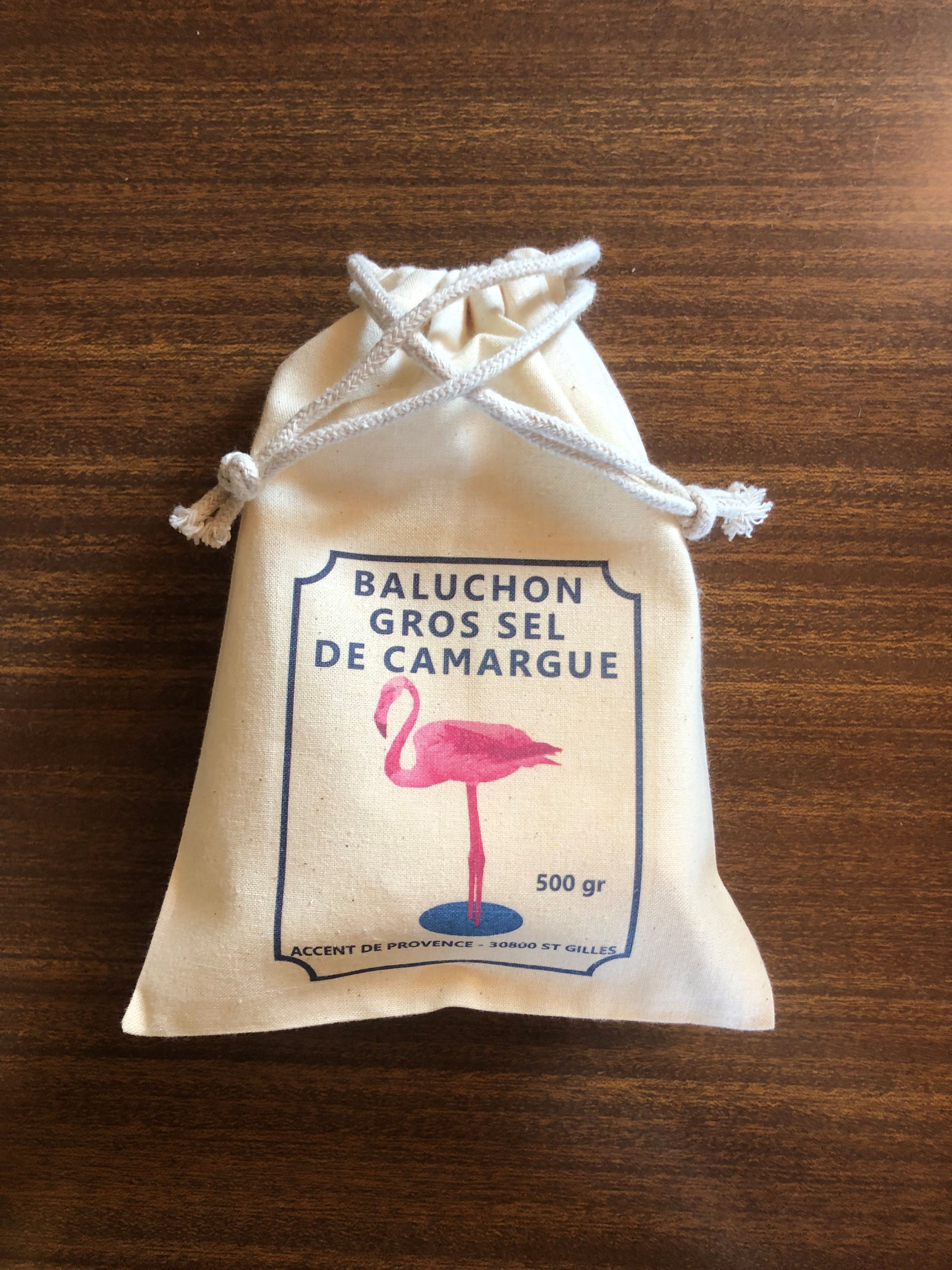 BALUCHON GROS SEL DE CAMARGUE DECOR FLAMANT ROSE