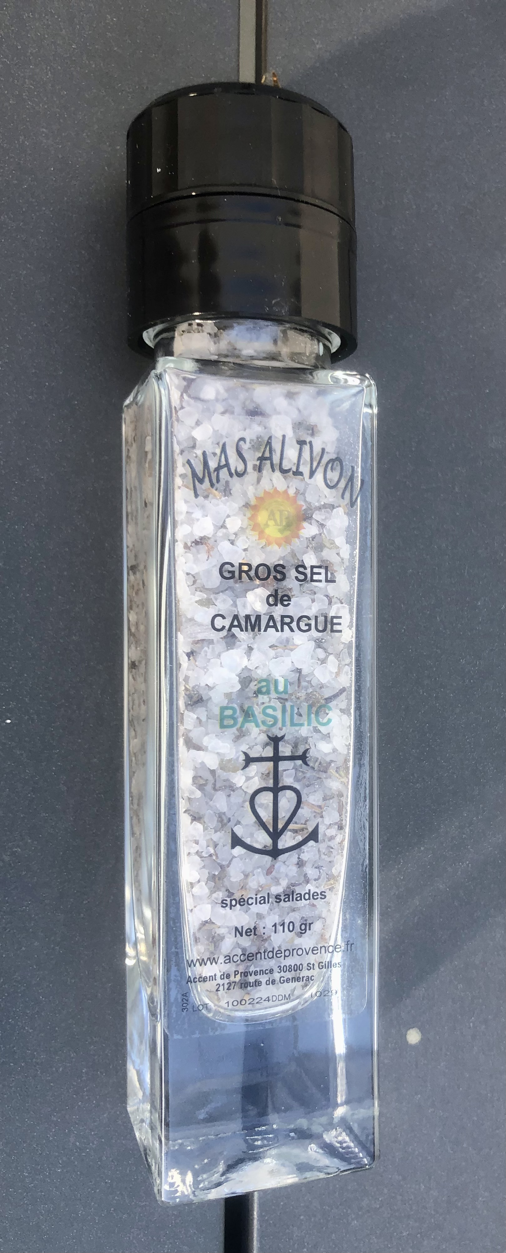 MOULIN GROS SEL  DE CAMARGUE ET BASILIC