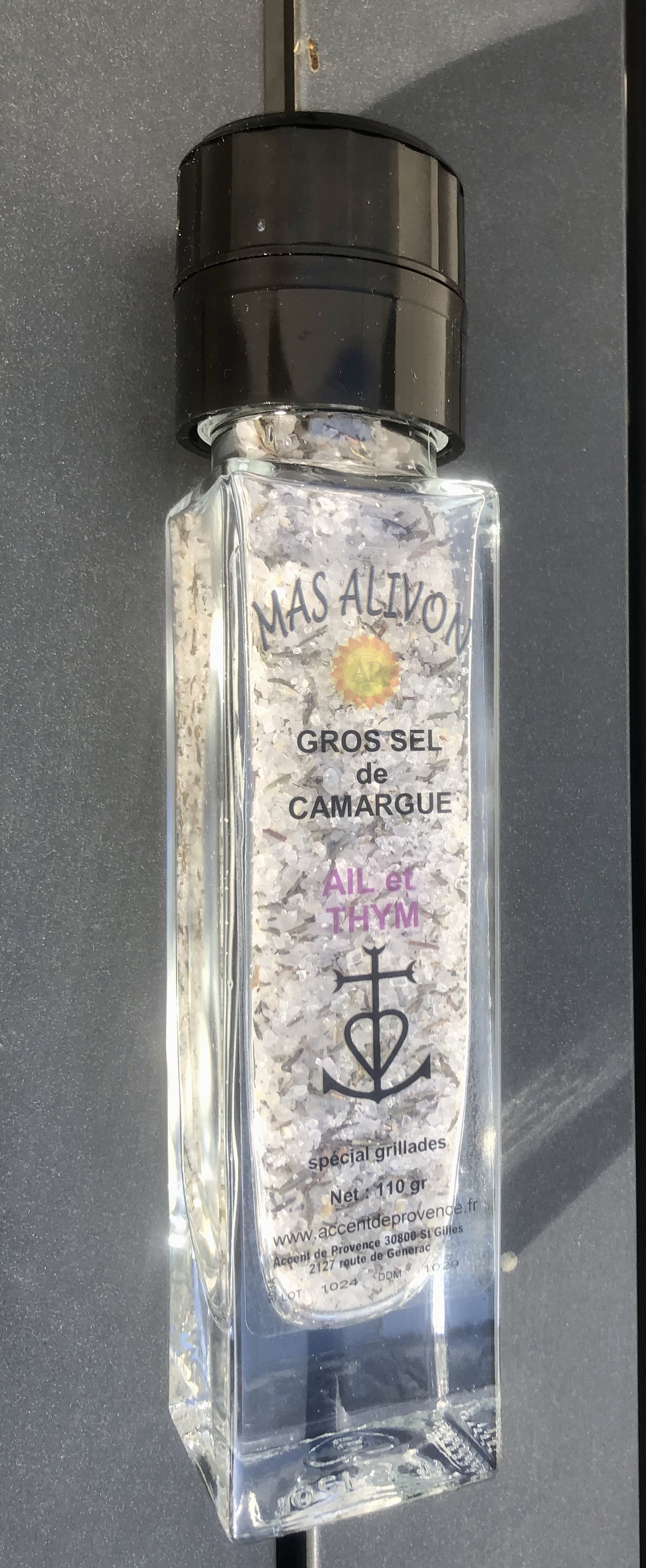 MOULIN SEL DE CAMARGUE AIL ET THYM