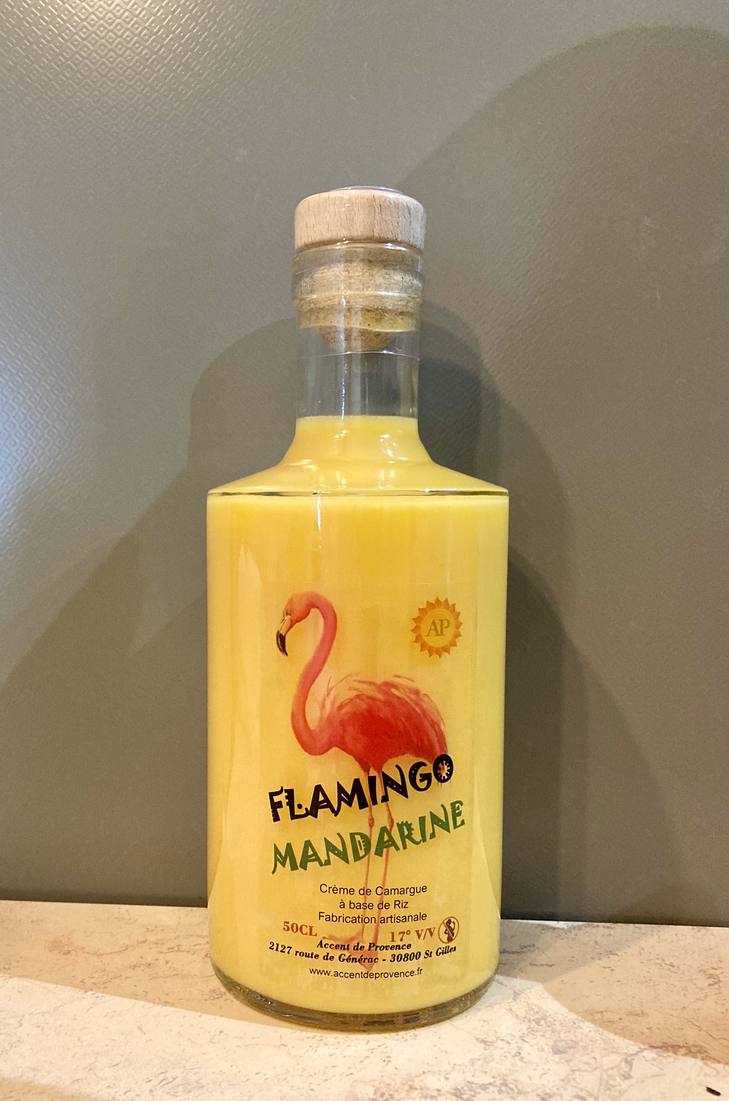 FLAMINGO LIQUEUR CREME DE CAMARGUE MANDARINE