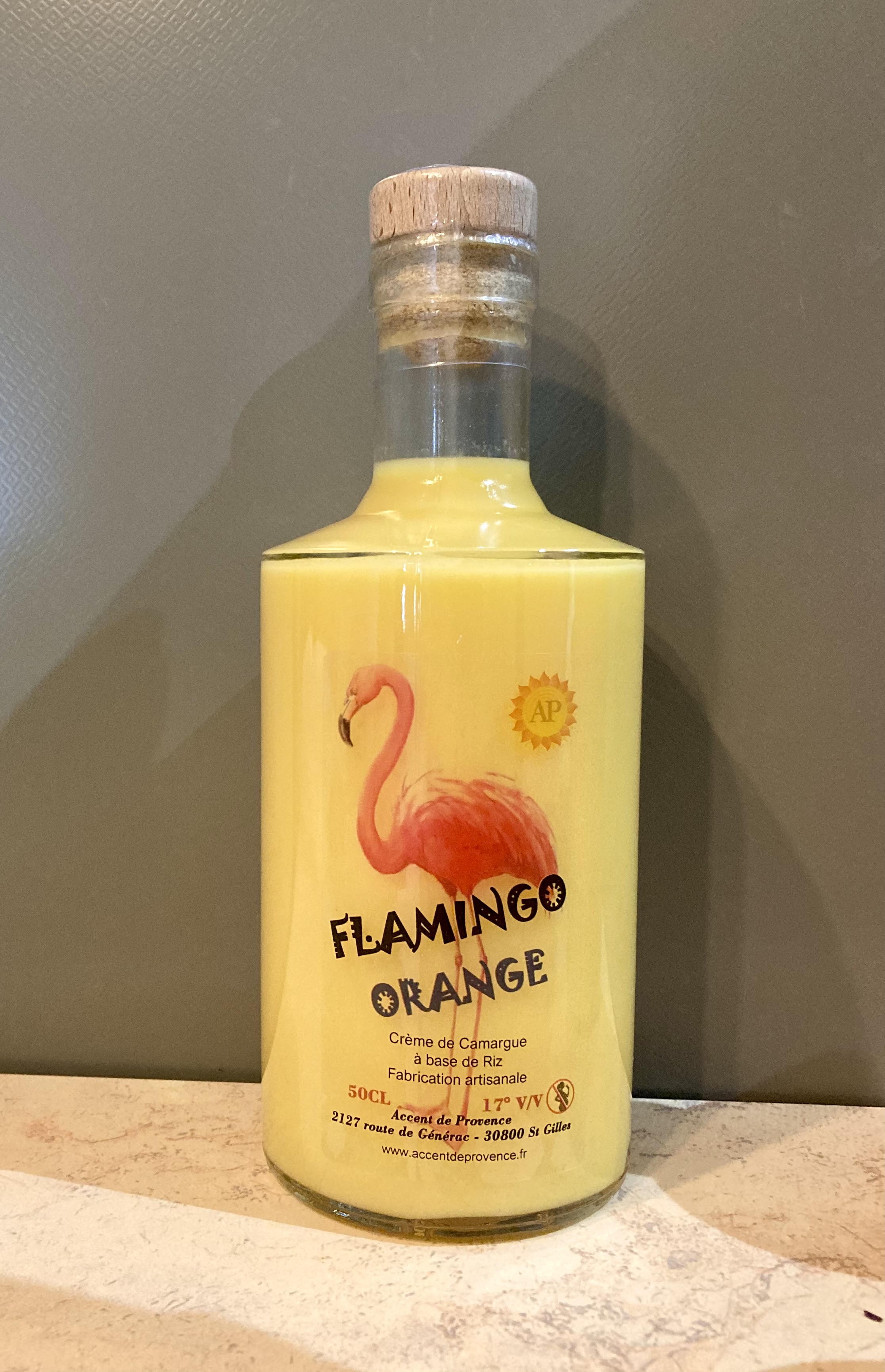 FLAMINGO LIQUEUR CREME DE CAMARGUE ORANGE