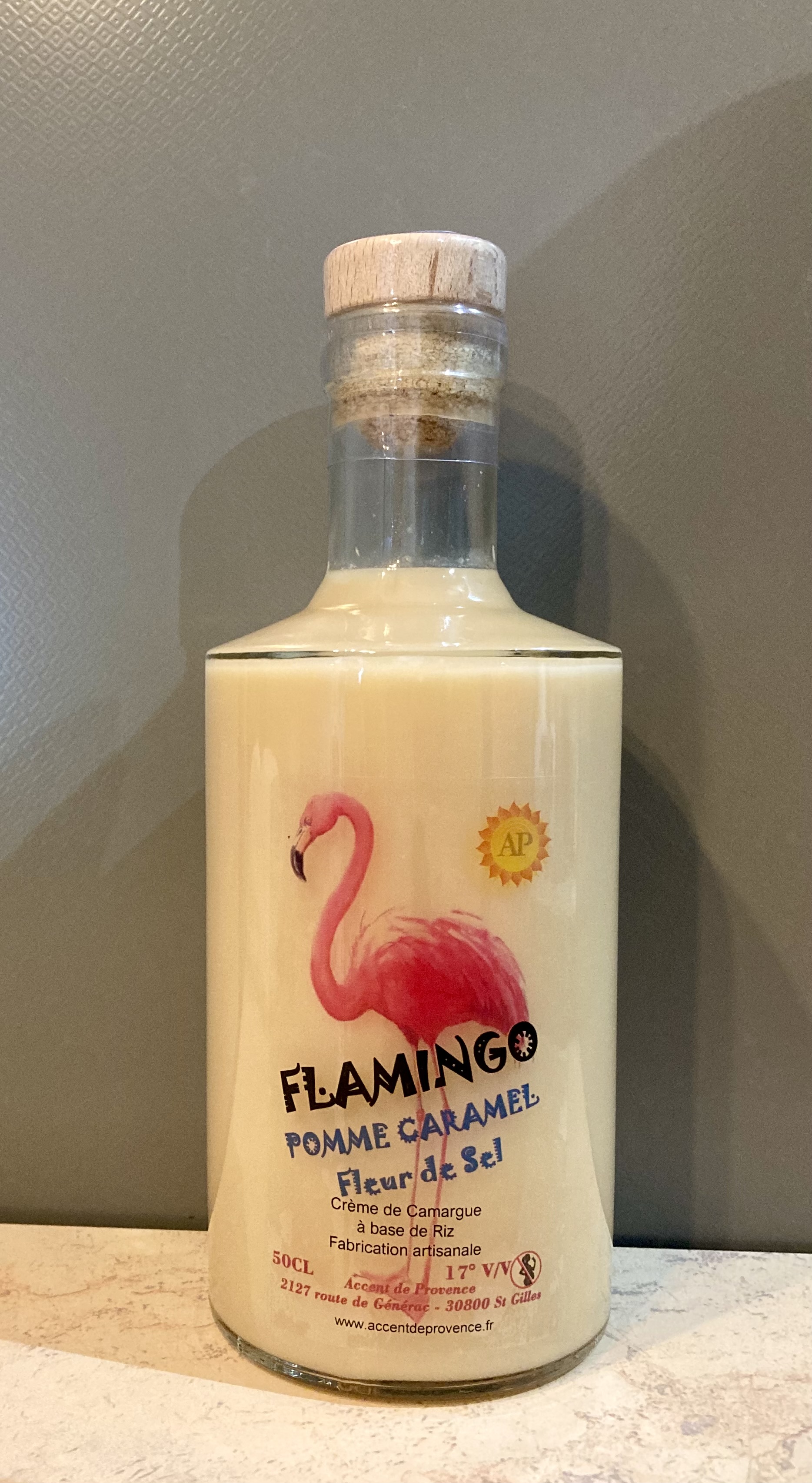 FLAMINGO LIQUEUR CREME DE CAMARGUE POMMES CARAMEL BEURRE SALE