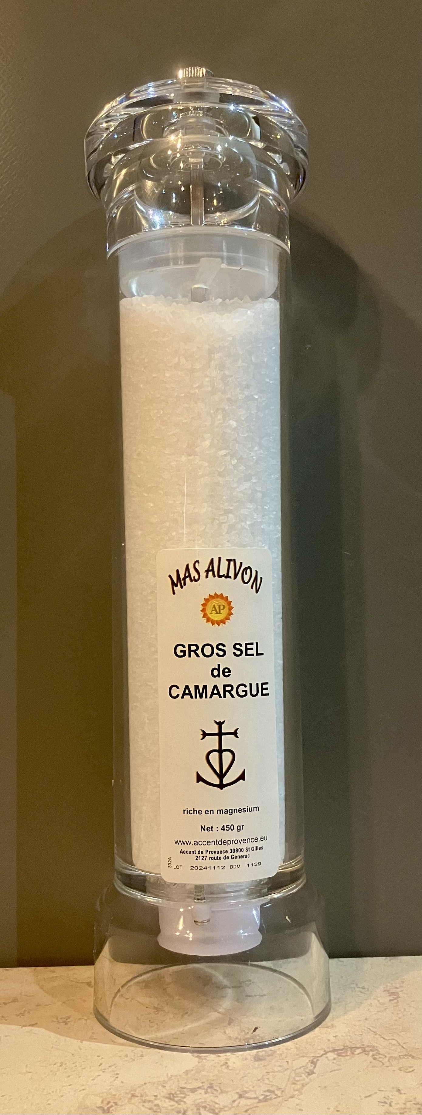 MOULIN 30CM GROS SEL DE CAMARGUE