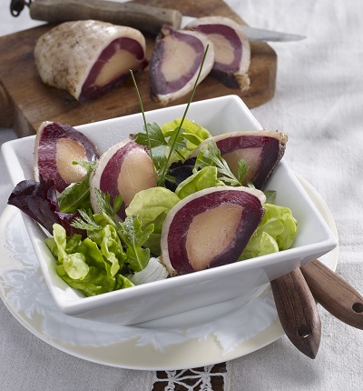 Magret de canard fourré au foie gras