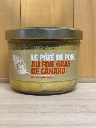 Le pâté de porc au foie gras de canard