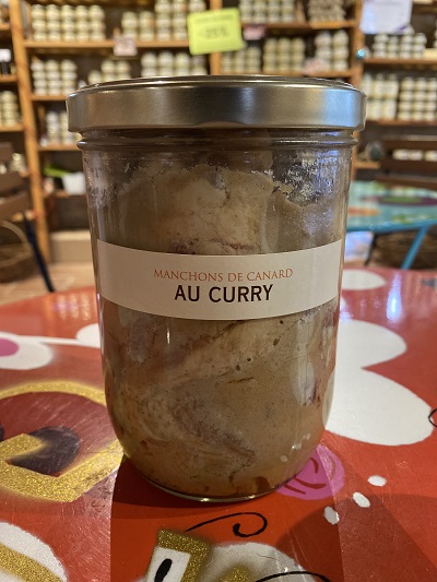 Manchons de canard au curry