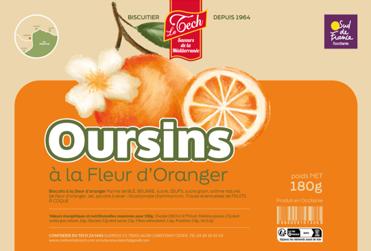 Oursins à la Fleur d'Oranger 180g