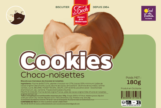 Cookie Choco-Noisettes 180g