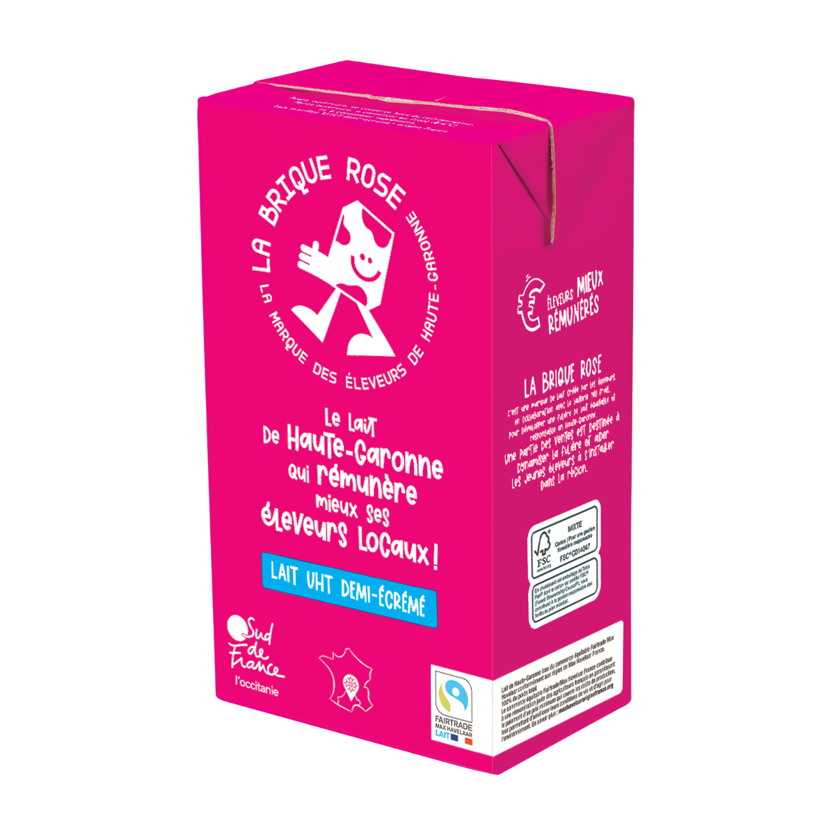Lait LA BRIQUE ROSE