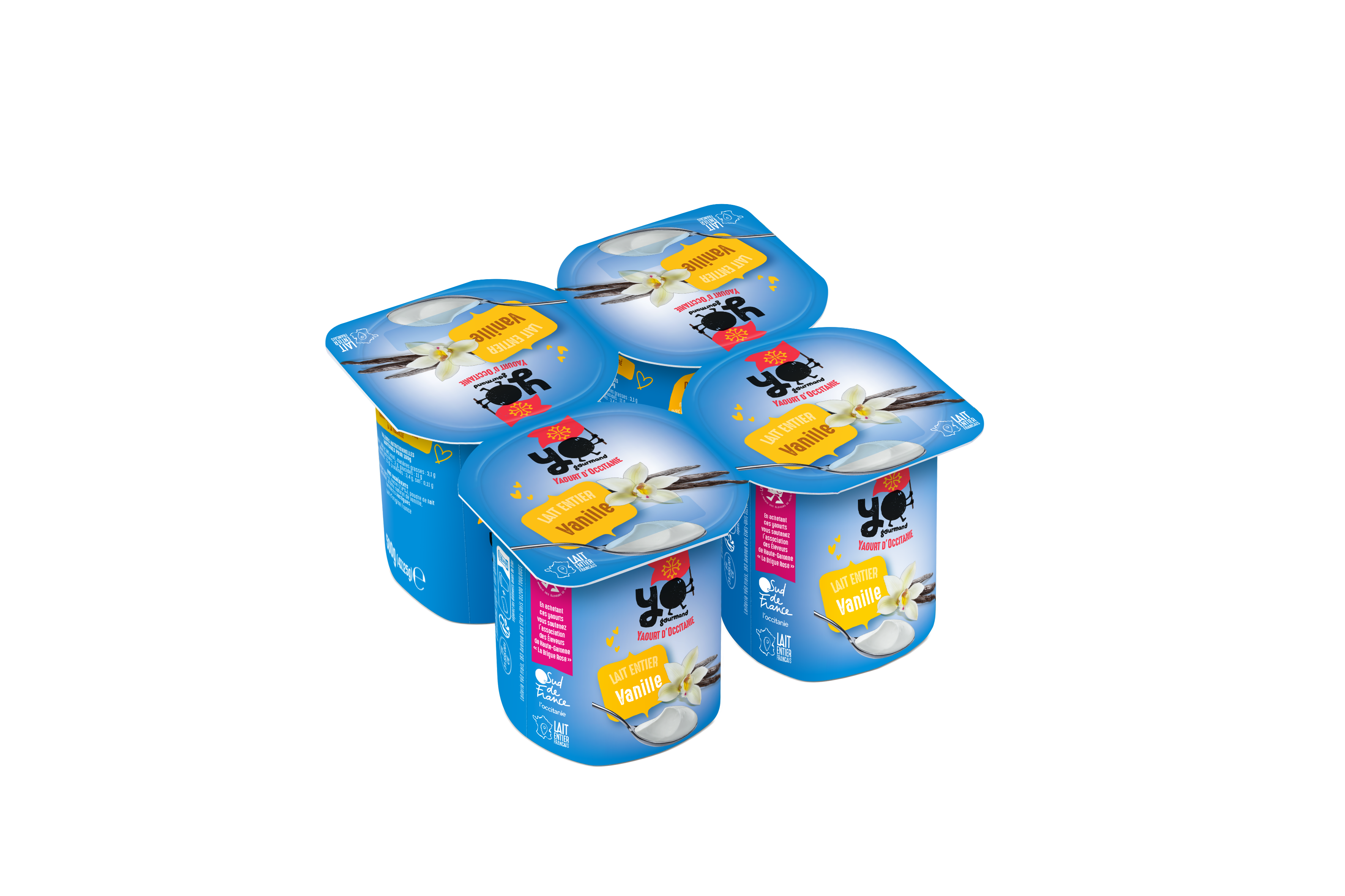 Yaourt étuvé YOGOURMAND vanille 4x125g