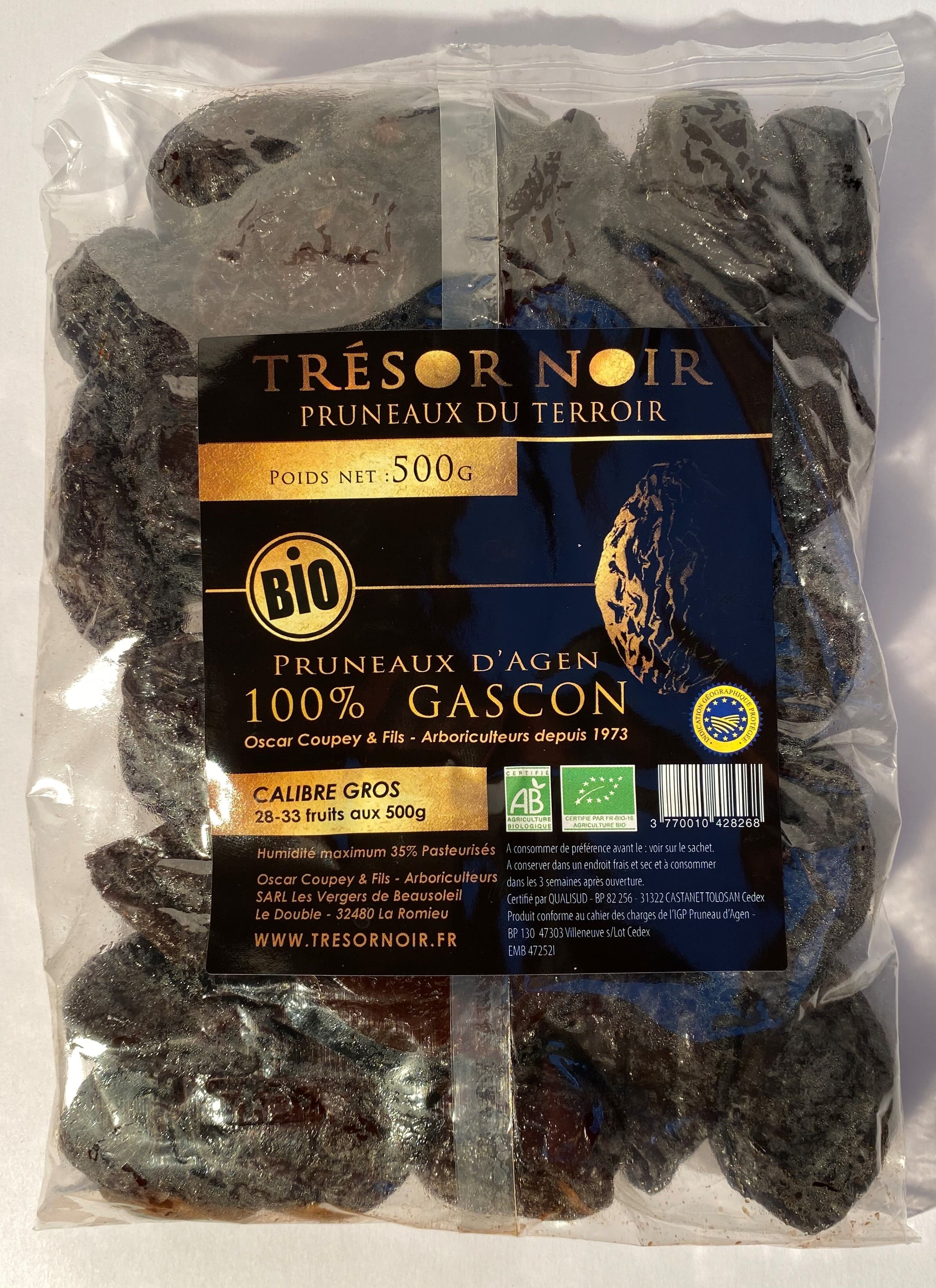 Pruneaux Bio Trésor Noir 500g