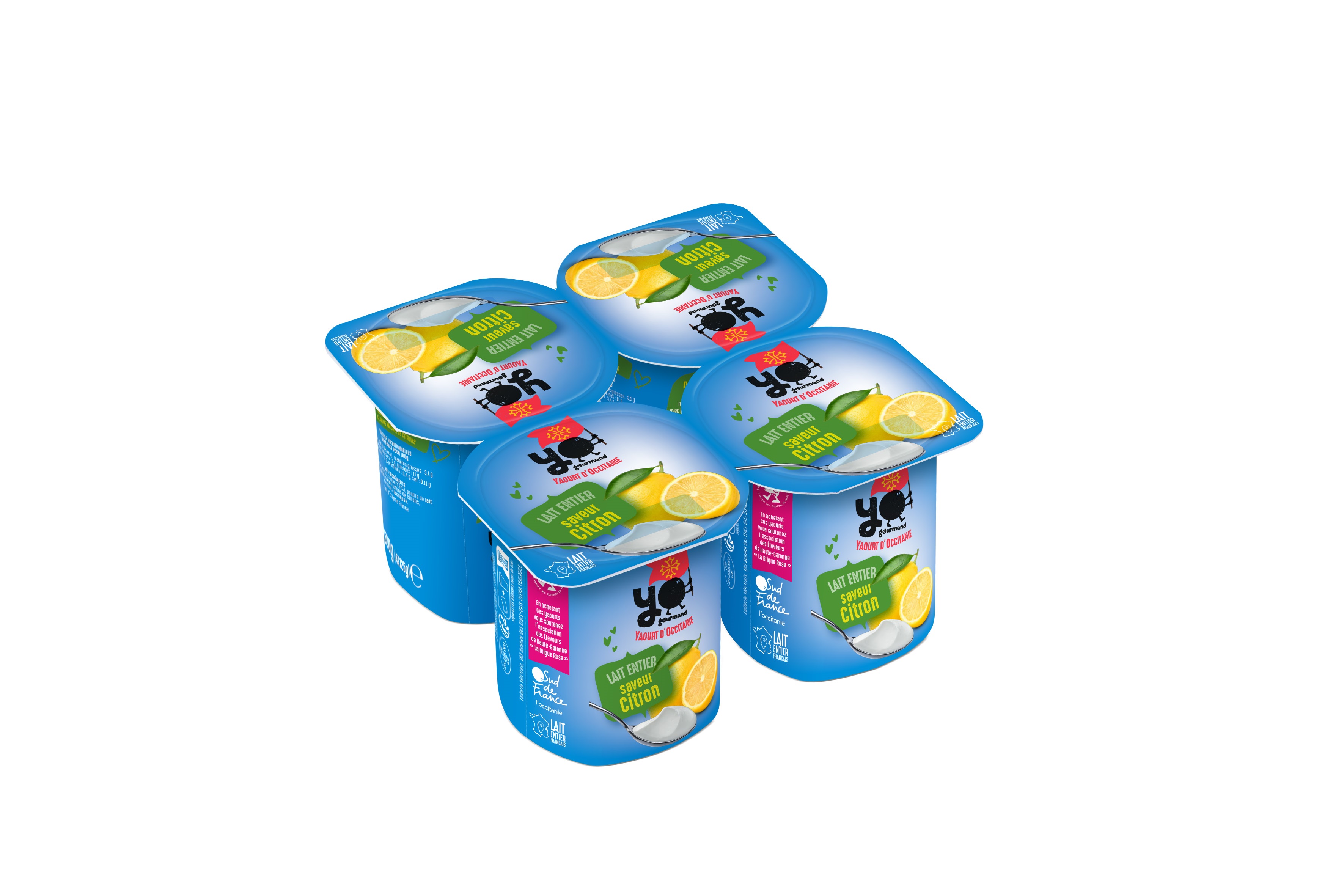 Yaourt étuvé YOGOURMAND citrons 4x125g