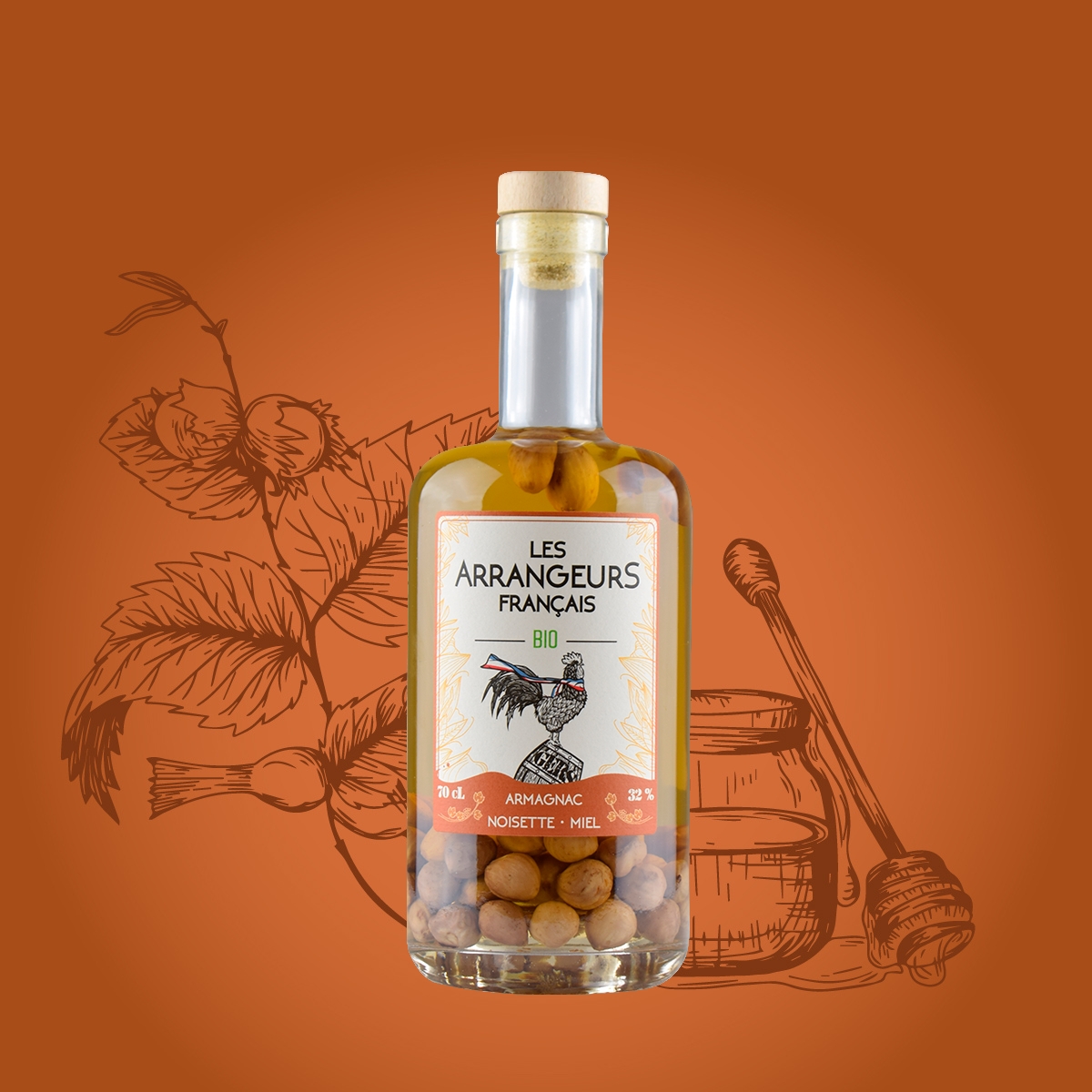 Armagnac Arrangé Bio : Noisette Miel