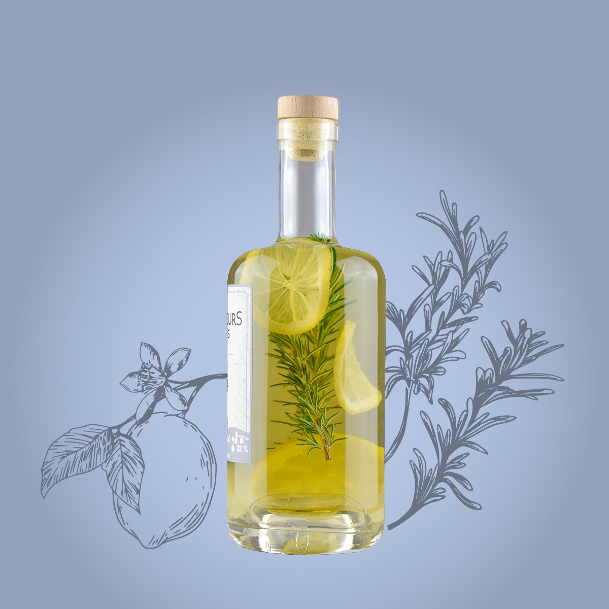 Armagnac Arrangé Bio : Citron – Romarin