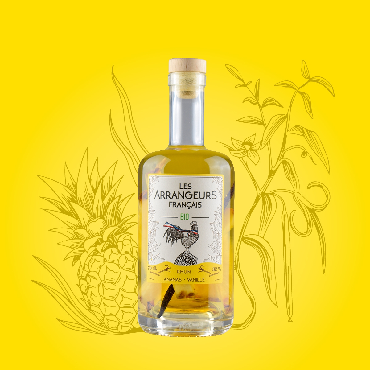 Rhum Arrangé Bio : Ananas Vanille