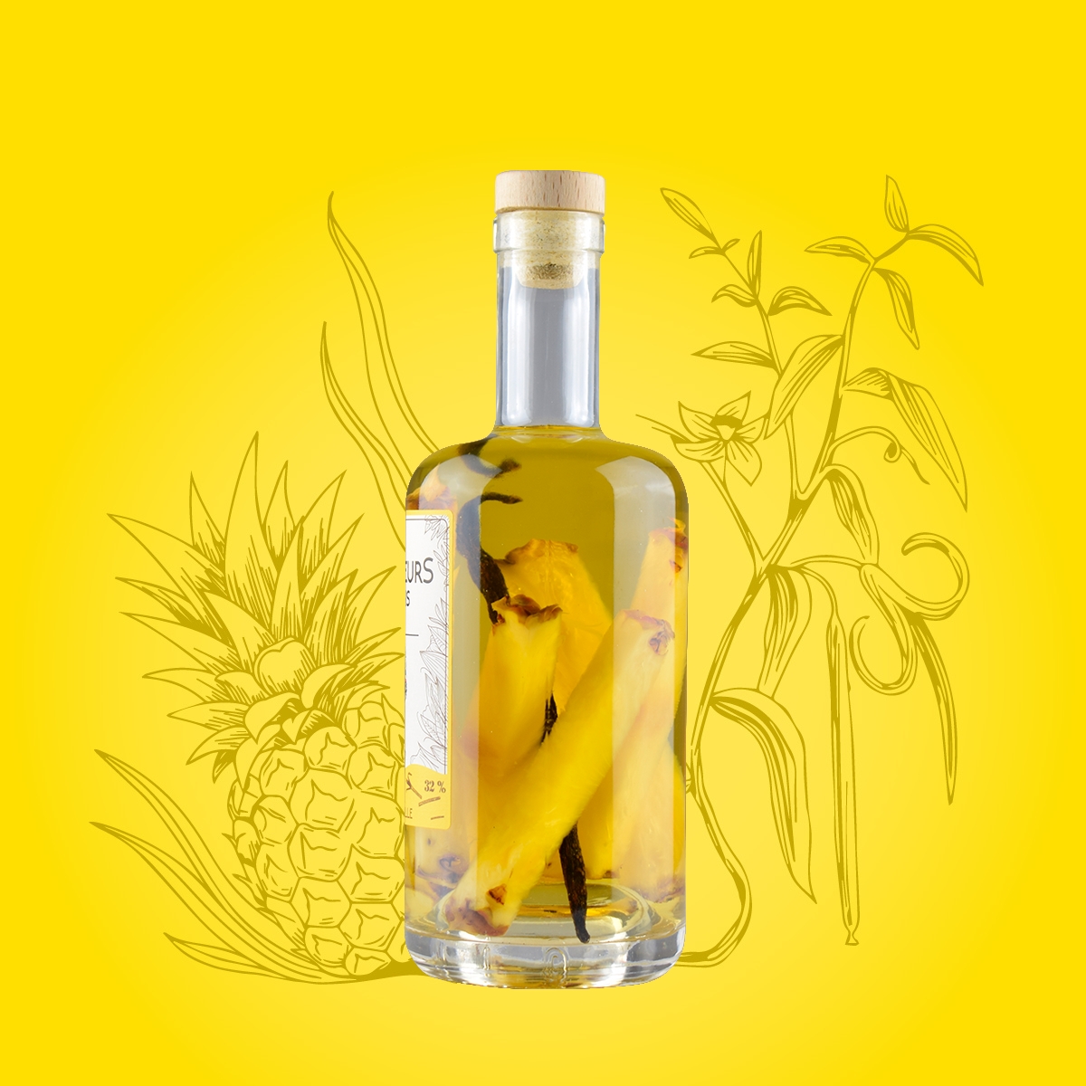 Rhum Arrangé Bio : Ananas Vanille