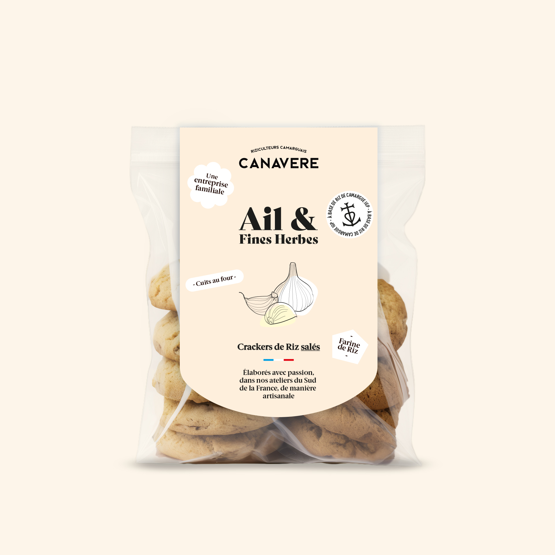 CRACKERS DE RIZ DE CAMARGUE IGP 