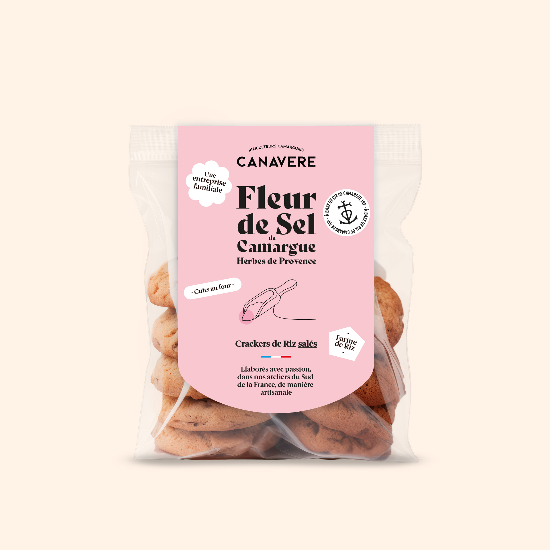 CRACKERS DE RIZ DE CAMARGUE IGP 
