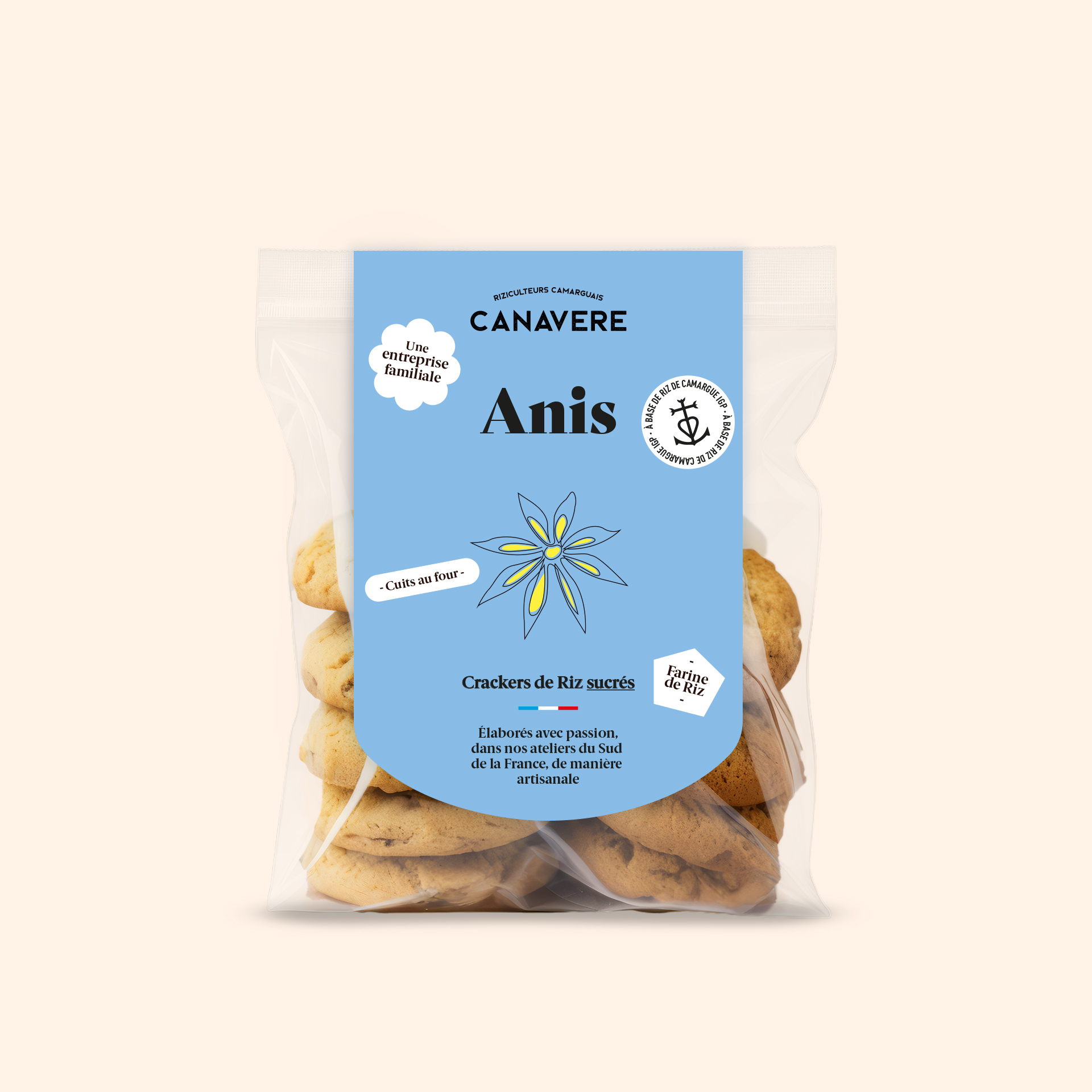 CRACKERS DE RIZ DE CAMARGUE IGP 