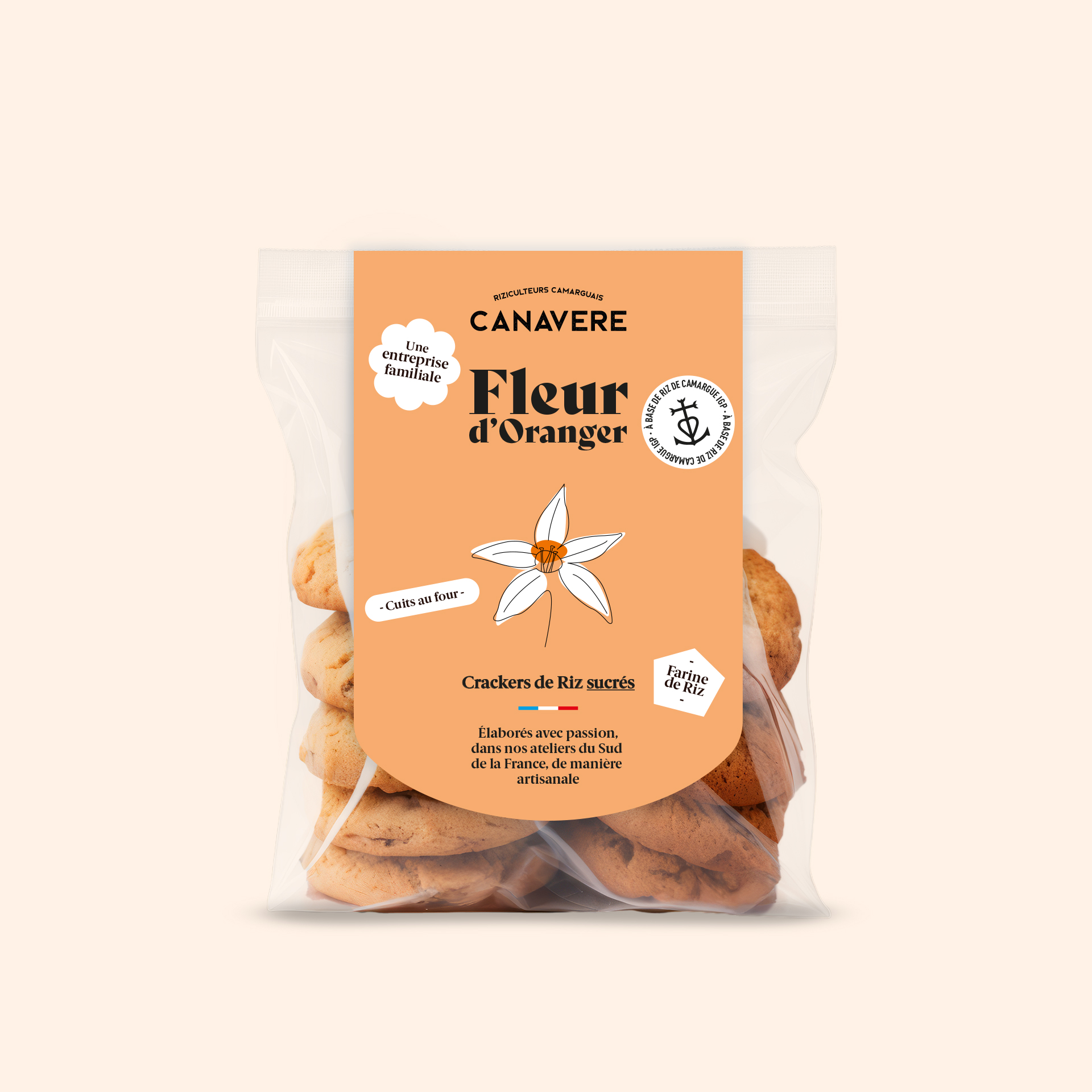 CRACKERS DE RIZ DE CAMARGUE IGP 