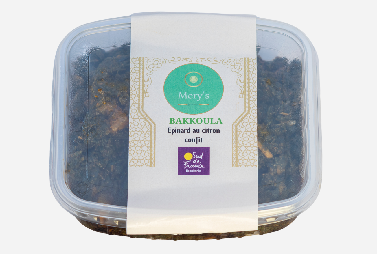 BAKKOULA, Epinard au citron confit