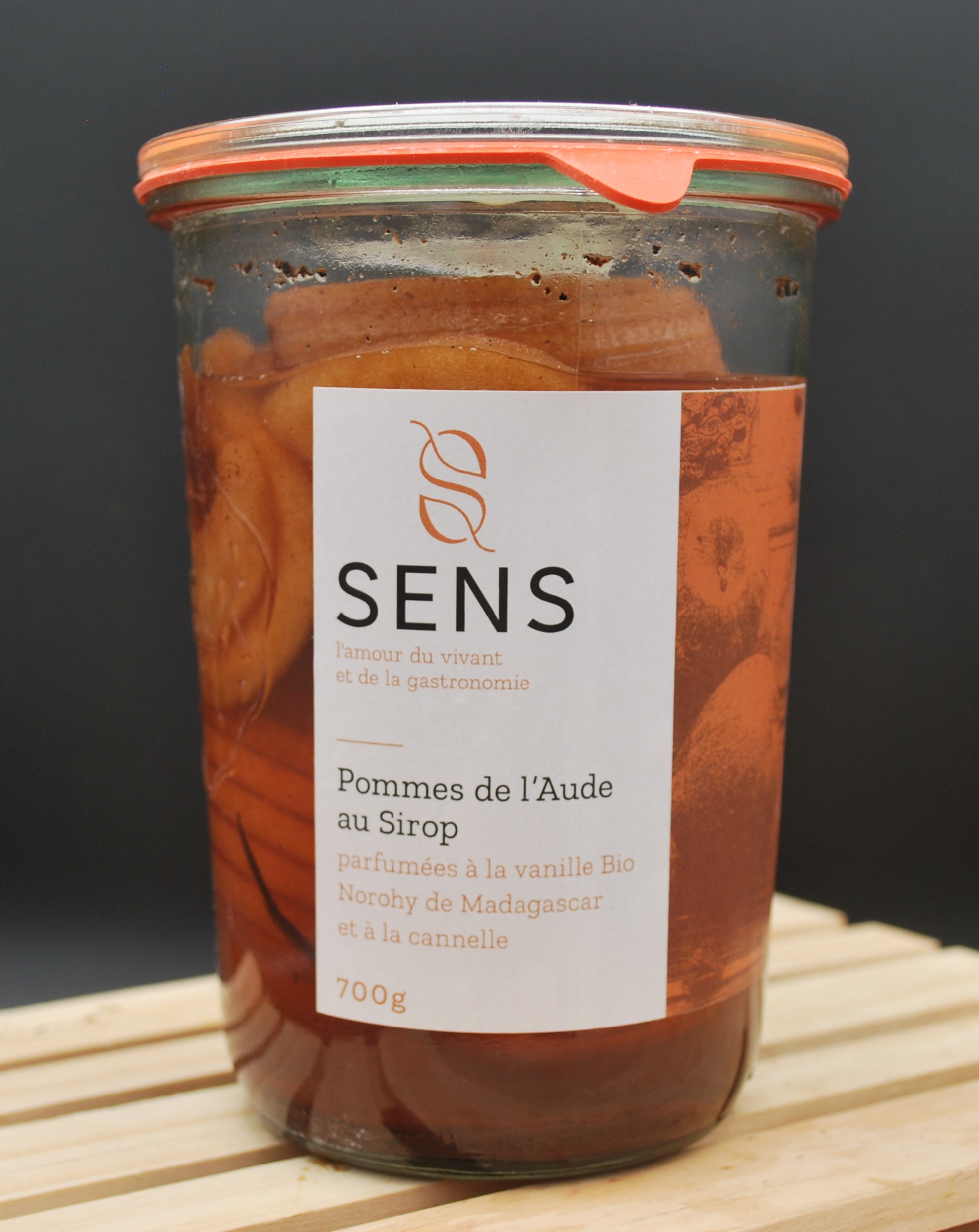 Pommes au sirop infusées à la vanille bio Norohy, vanille des chefs