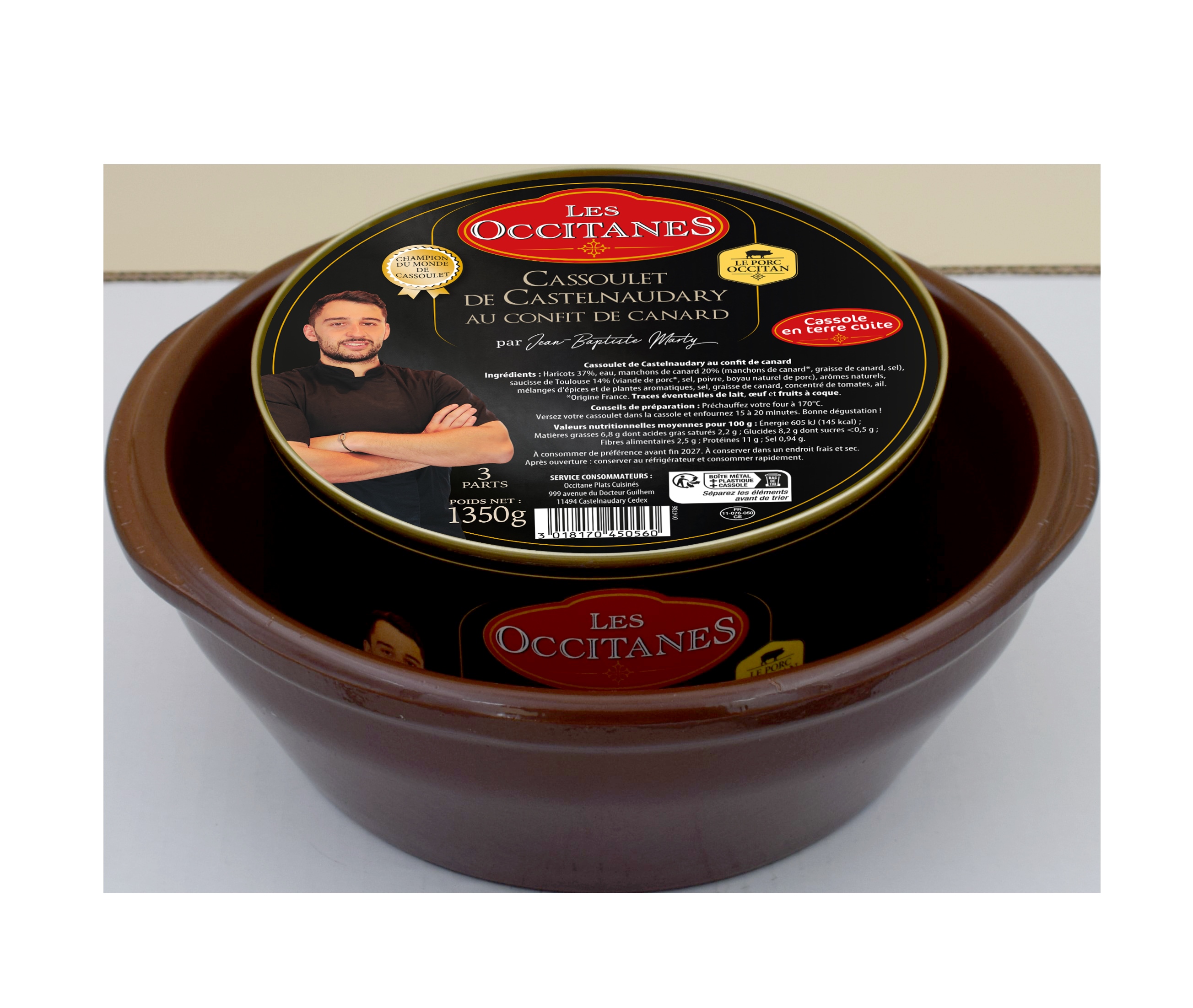 VERITABLE CASSOULET DE CASTELNAUDARY AU CONFIT DE CANARD + CASSOLE