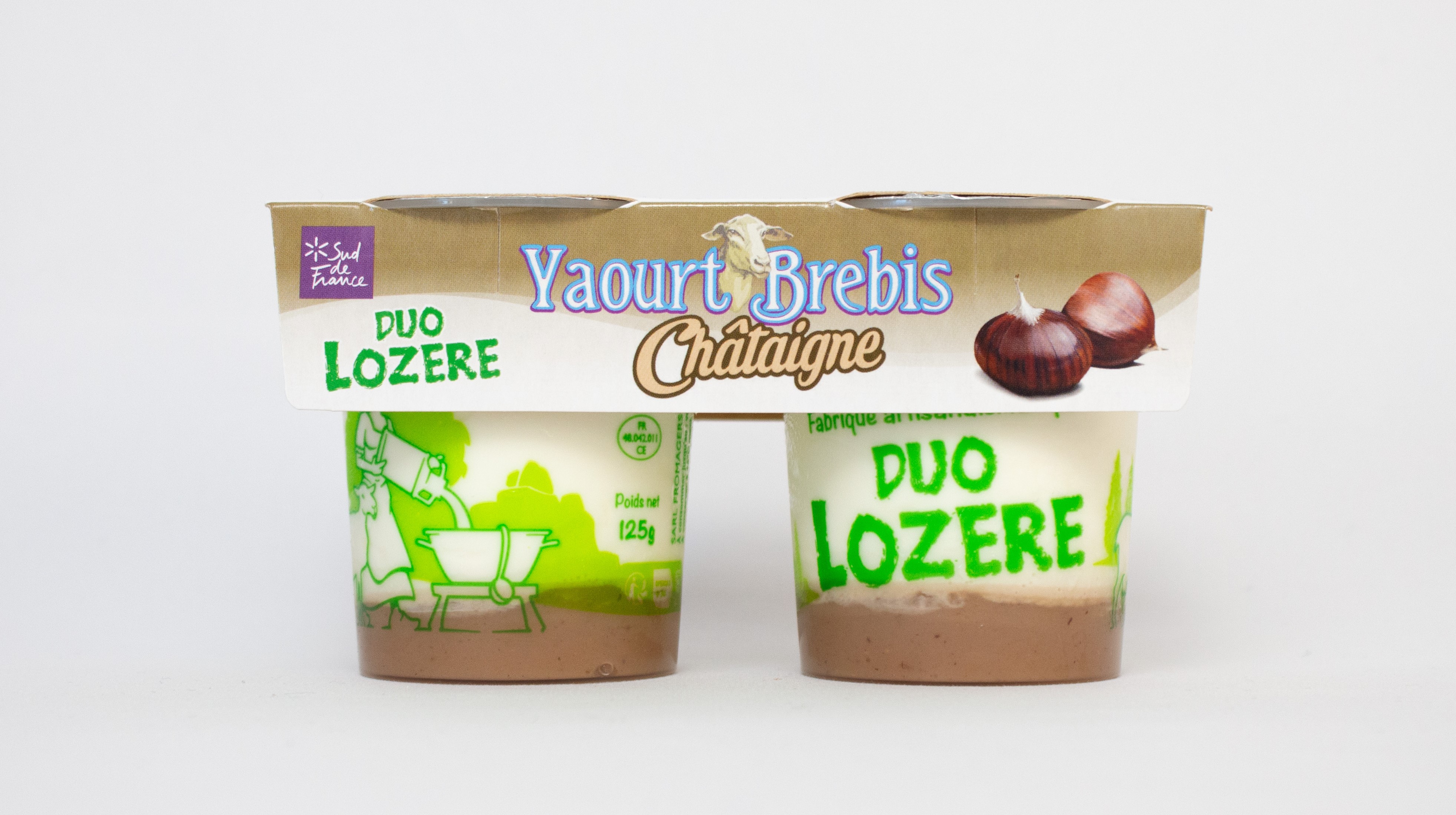 Yaourt brebis sur lit de chataigne