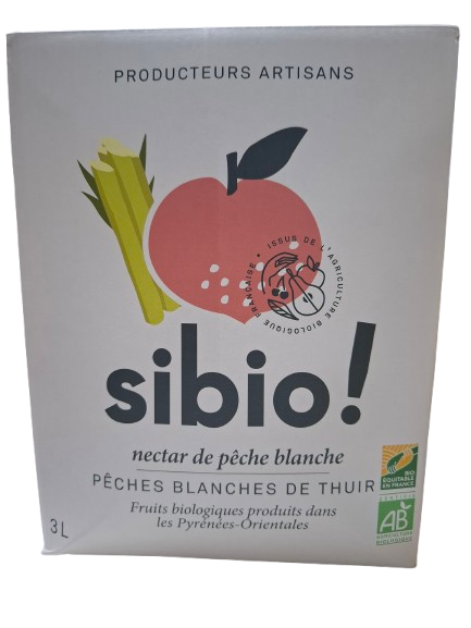 Nectar de Pêche Blanche bio 3L