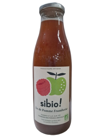 Jus de Pomme Framboise bio 75CL