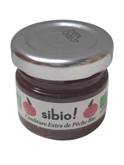 Confiture Extra de Pêche bio 30g